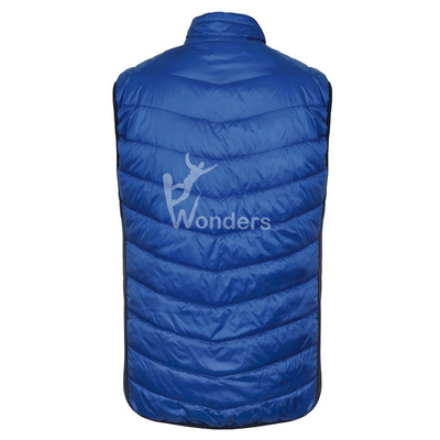 Padded Sleeveless Mens Lightweight Down Vest 100% Nylon