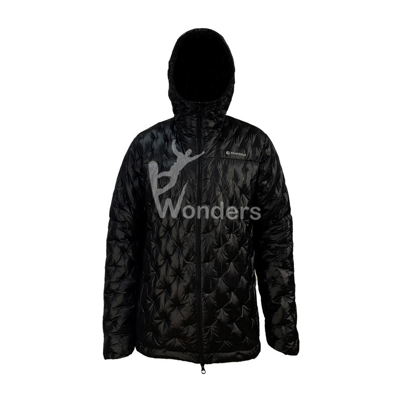 Seemless Men'S Down Jacket Hoodie Jacket Long Sleeve Customized